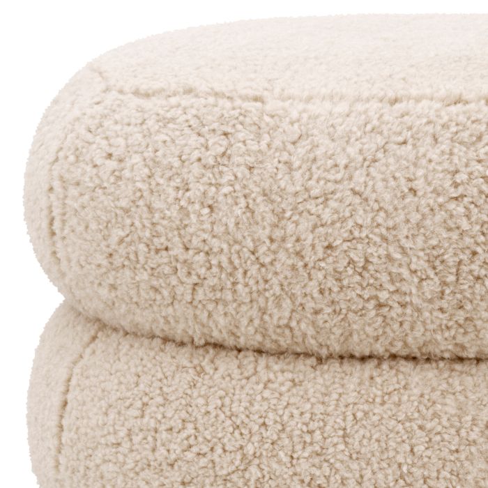 Pouf molletonné crème | Eichholtz Tulum