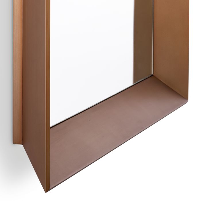 Miroir carré en laiton cuivré | Eichholtz Othello