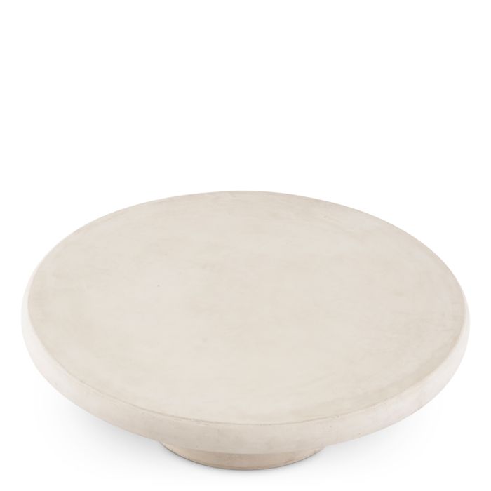 Table basse extérieur en béton crème | Eichholtz Cleon