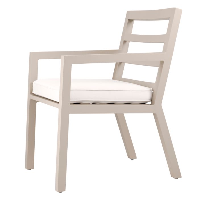 Chaise extérieure en métal sable | Eichholtz Delta