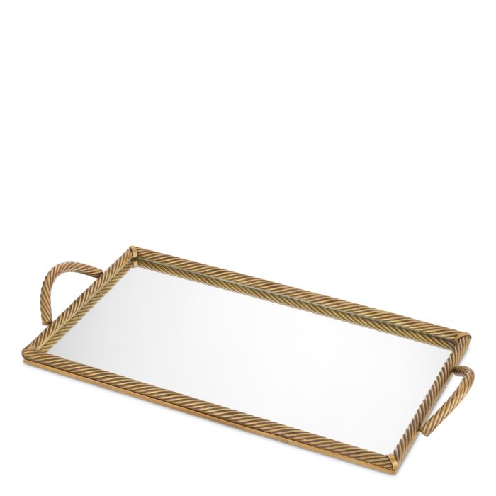 Plateau rectangulaire en laiton | Eichholtz Salvi L