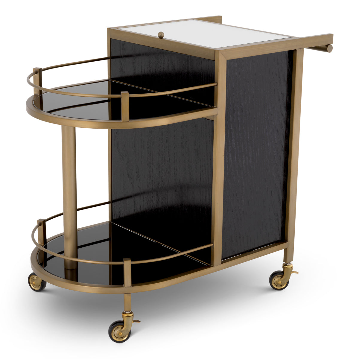 Trolley en laiton brossé | Eichholtz Bellini - vue d'ambiance | REMO-HOME