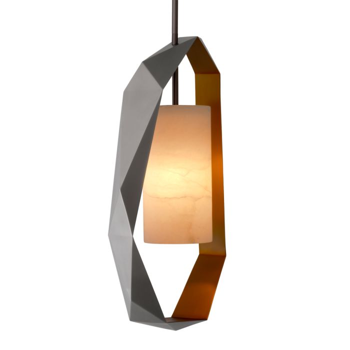 Lustre en bronze et en albâtre | Eichholtz Santos
