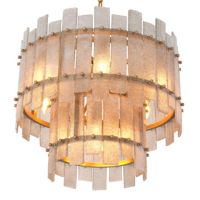 Lustre doré en verre soufflé | Eichholtz Caprera