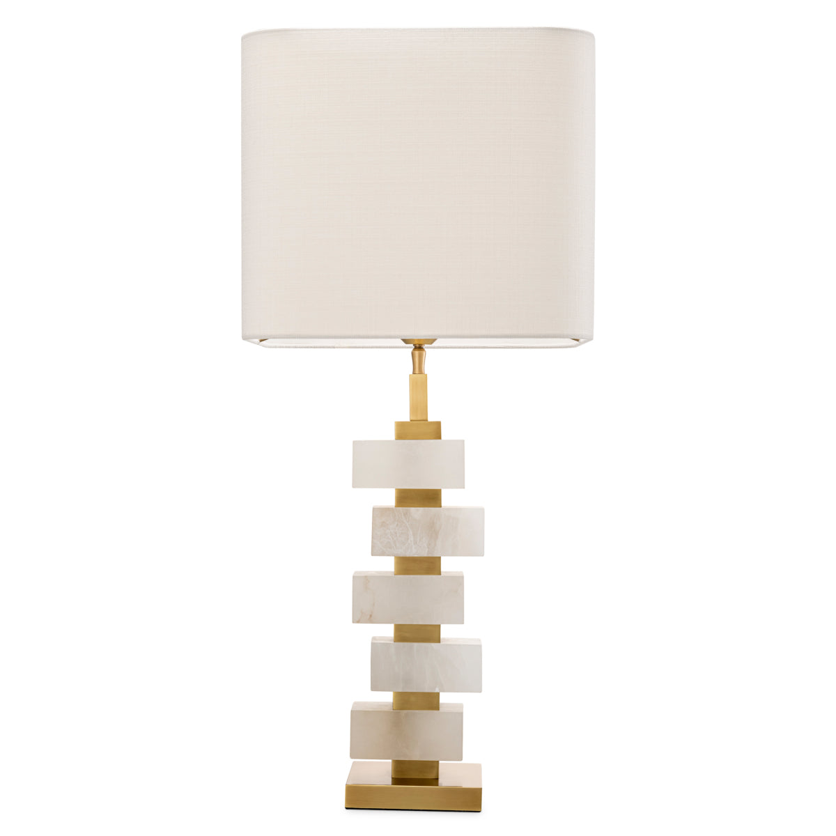 Lampe de table en alabastre avec abat-jour | Eichholtz Amber - vue d'ambiance | REMO-HOME