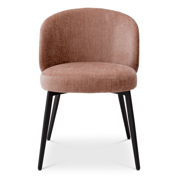 Chaise de salle à manger en tissu rose (lot de 2) | Eichholtz Lloyd