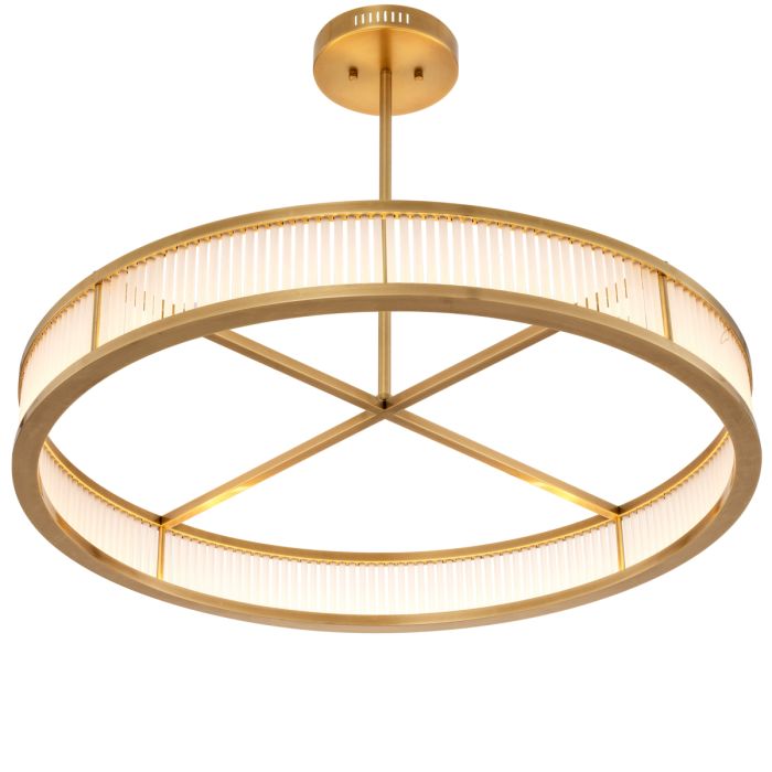 Lustre doré en verre mat | Eichholtz Thibaud L