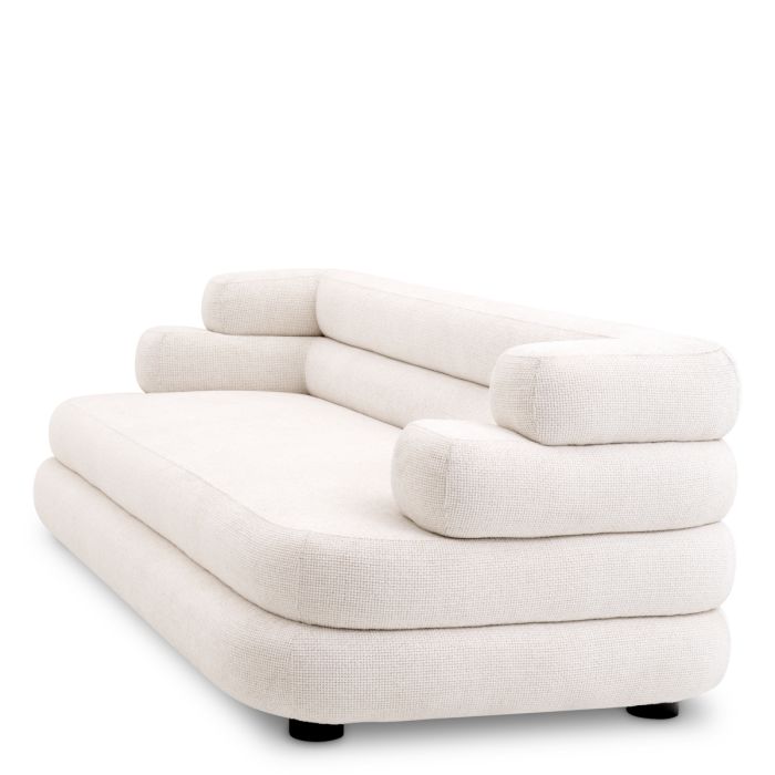 Canapé 2-3 places en tissu blanc cassé | Eichholtz Malaga S