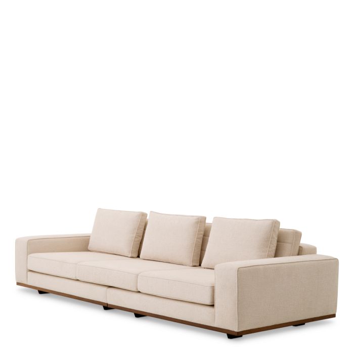 Canapé 3 places en tissu beige | Eichholtz Aurora L