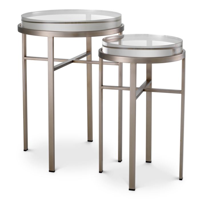 Table d'appoint en laiton brossé | Eichholtz Hoxton