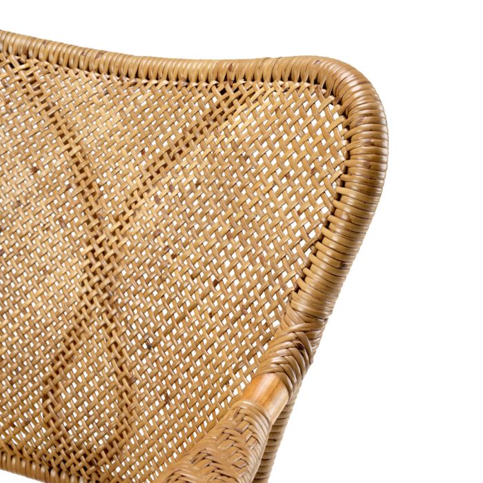 Chaise de salle à manger avec accoudoirs en rotin | Eichholtz Colony