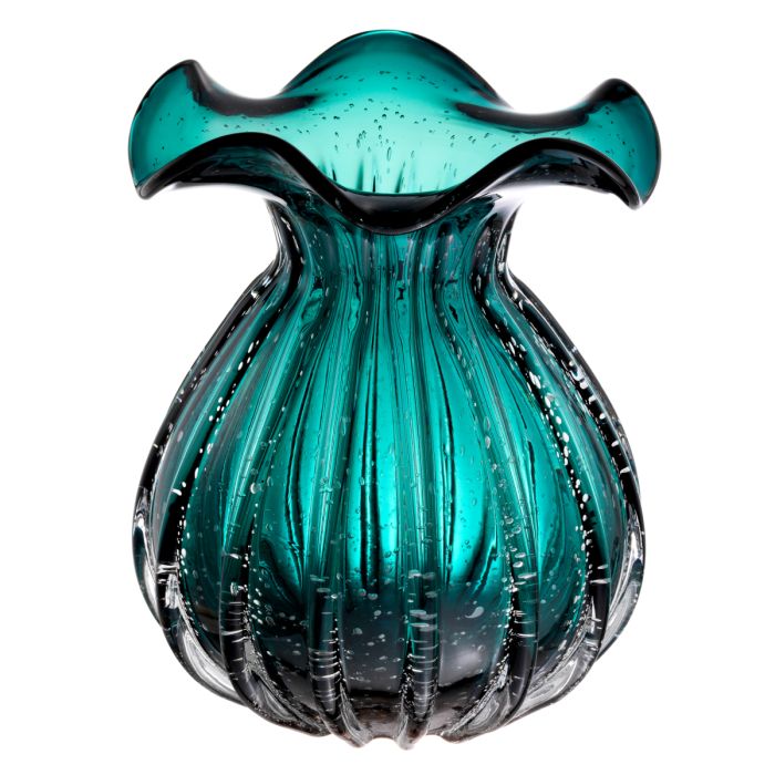 Vase en verre soufflé vert | Eichholtz Korakia L