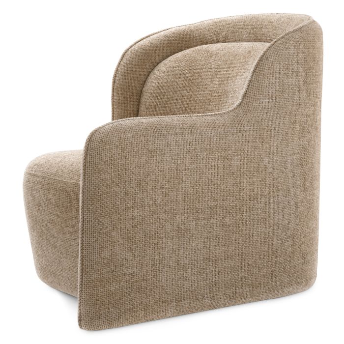 Fauteuil en tissu sable | Eichholtz Barrier D