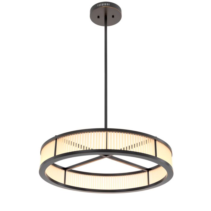 Lustre en bronze et verre mat | Eichholtz Thibaud S
