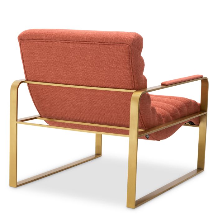 Fauteuil en tissu orange | Eichholtz Olsen