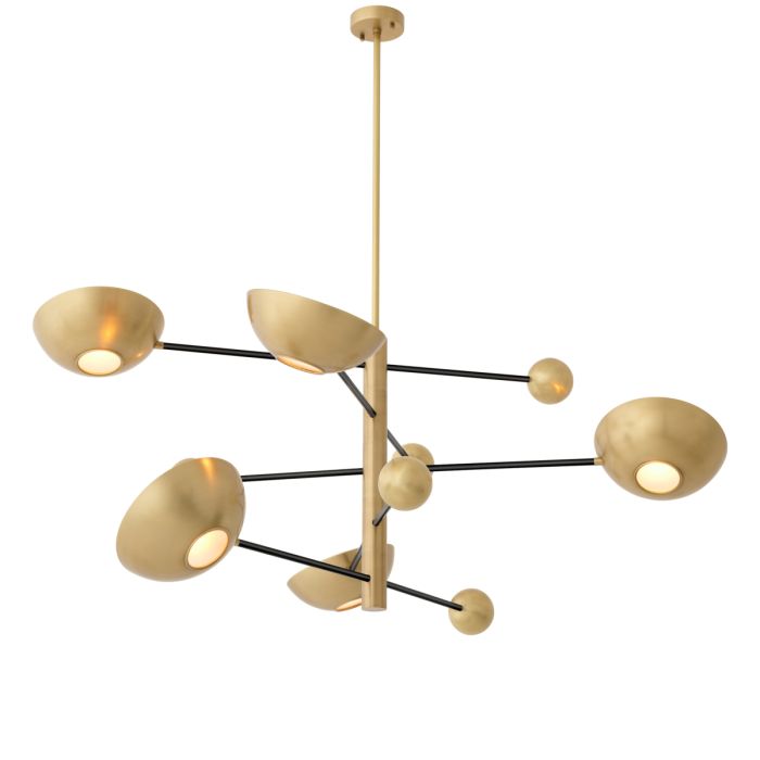 Lustre doré en verre mat | Eichholtz Salinas