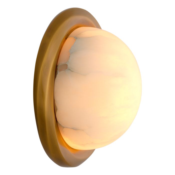 Applique murale dorée en albâtre | Eichholtz Vigo