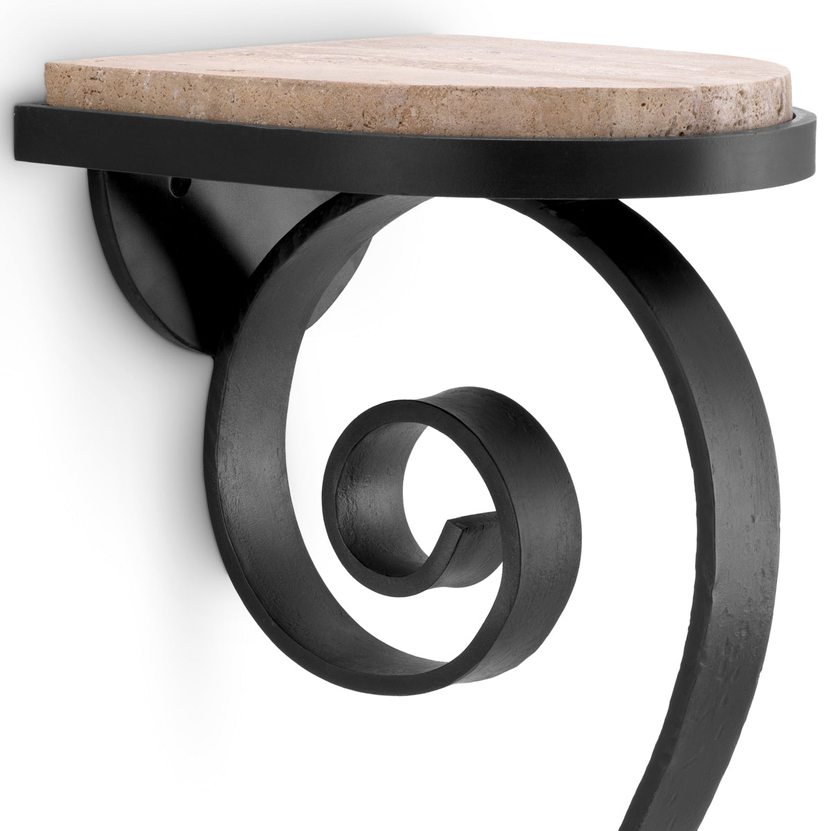Console murale en travertin et finition gunmetal | Eichholtz Ophira - vue d'ambiance | REMO-HOME