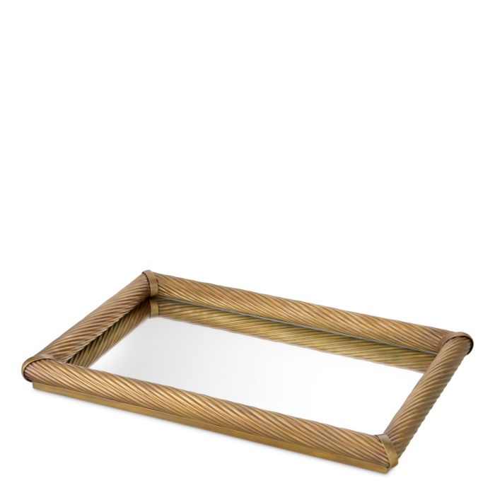 Plateau rectangulaire en laiton | Eichholtz Salvi S