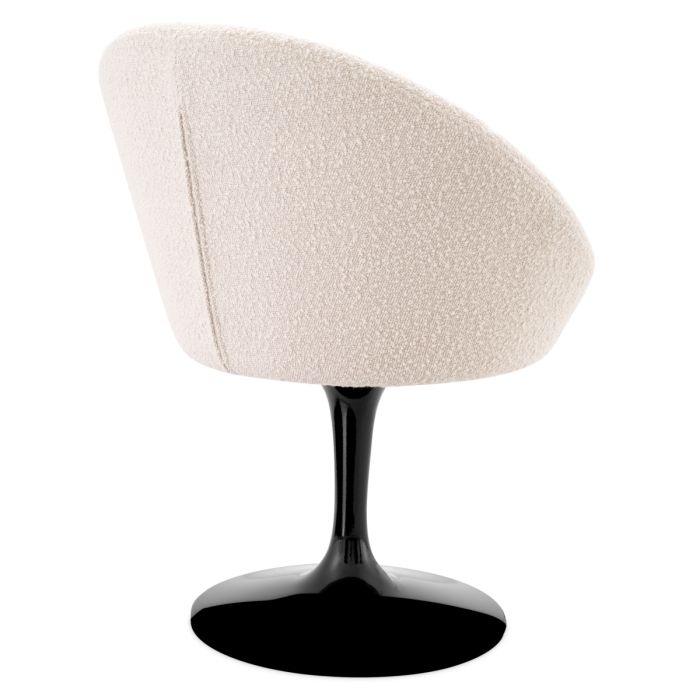 Chaise de salle à manger bouclé crème | Eichholtz O'Neill