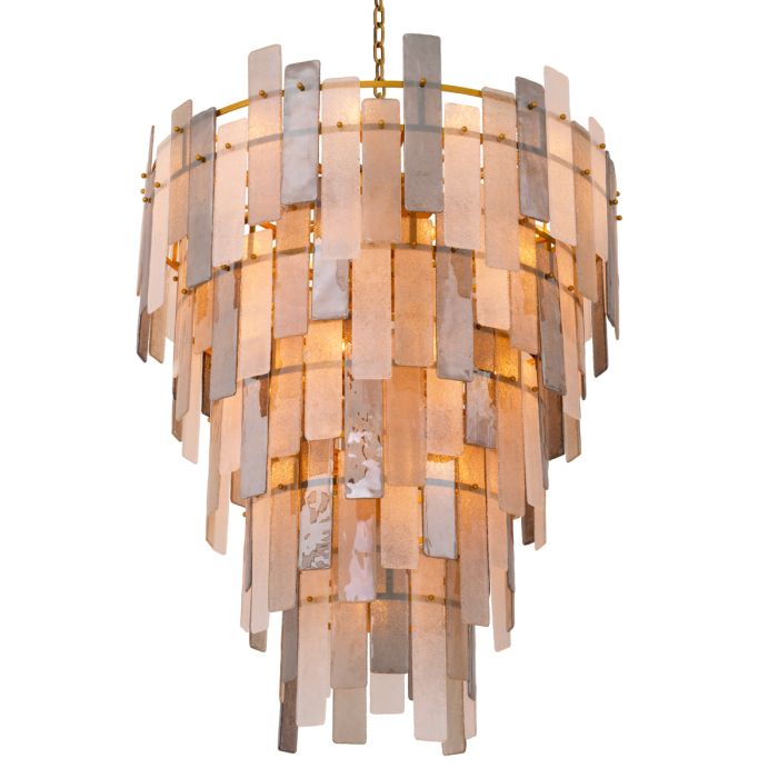 Lustre doré en verre soufflé | Eichholtz Greyson XXL