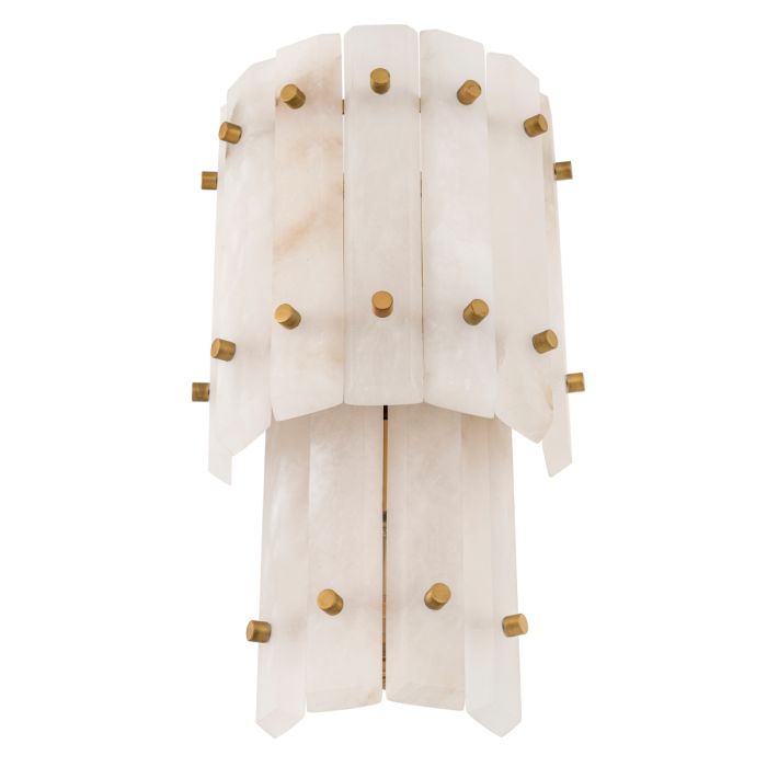 Applique murale dorée en albâtre | Eichholtz Blason Double