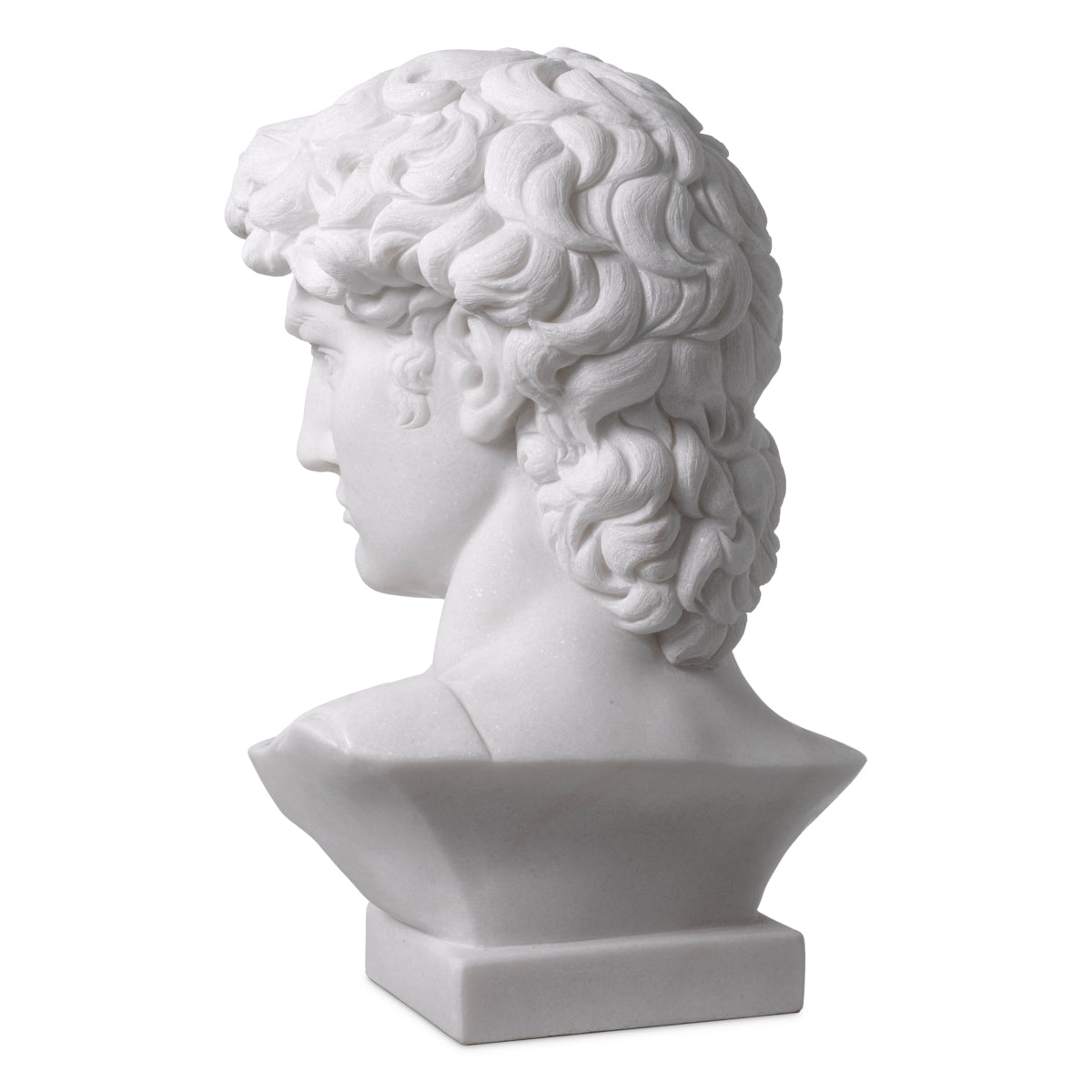 Sculpture Head en bronze avec socle en marbre | Eichholtz David - vue d'ambiance | REMO-HOME