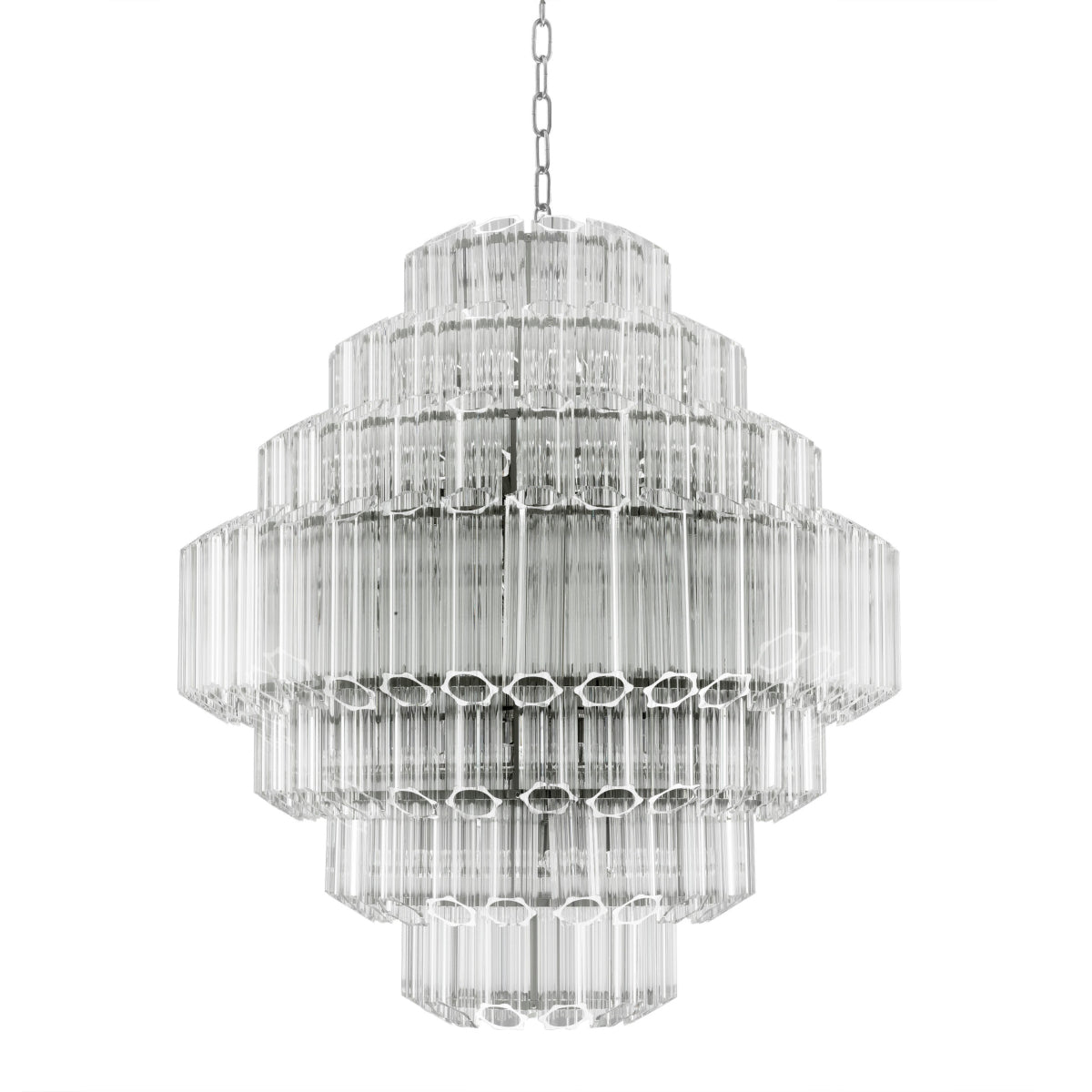 Chandelier en nickel | Eichholtz Vittoria L - vue d'ambiance | REMO-HOME