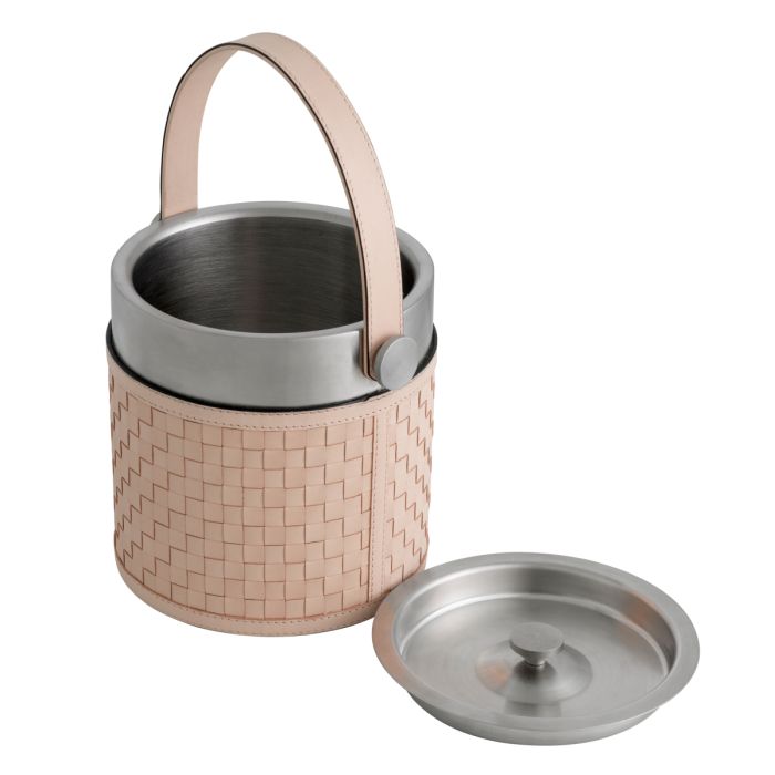 Ensemble cocktail en cuir beige (lot de 3) | Eichholtz Sintra