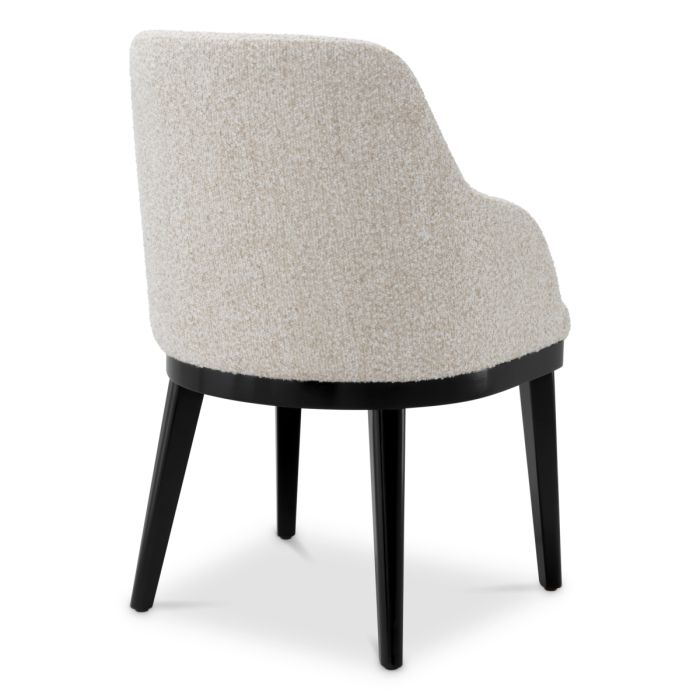 Chaise de salle à manger bouclé beige | Eichholtz Costa