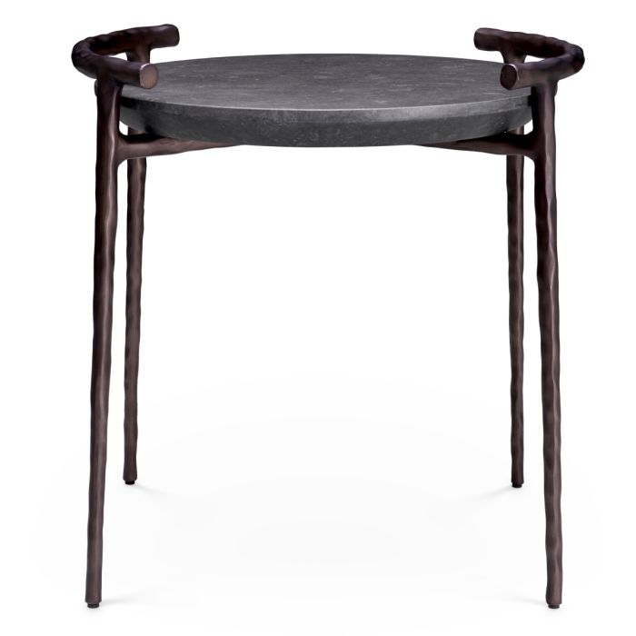 Table d'appoint en marbre gris | Eichholtz Arca