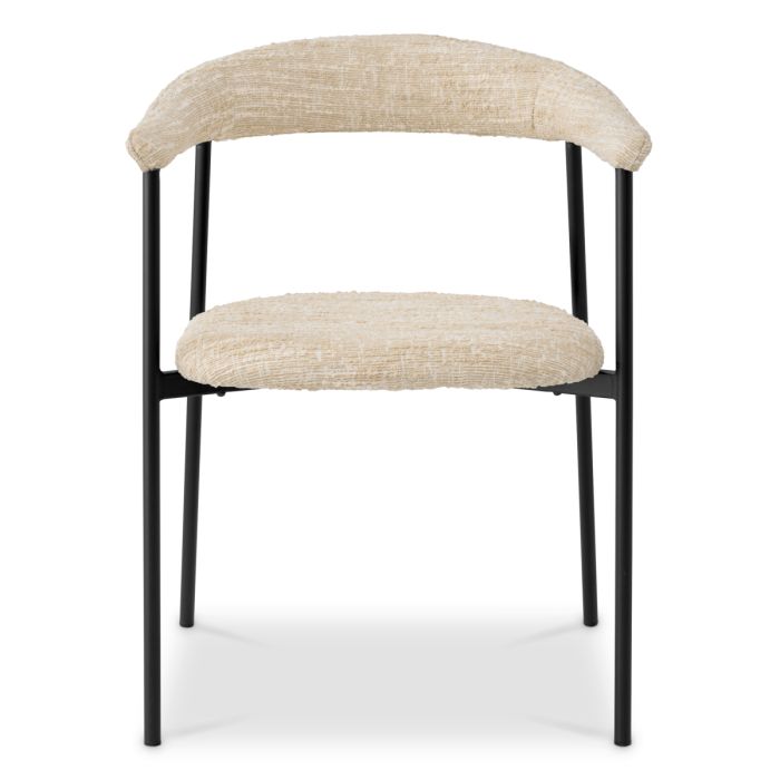 Chaise de salle à manger bouclé crème (lot de 2) | Eichholtz Julio
