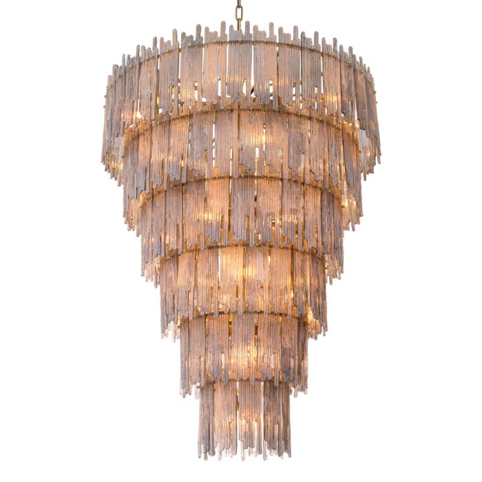 Lustre doré en verre fumé | Eichholtz Saint Roch XXL