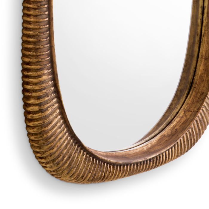 Miroir oval en laiton vieilli | Eichholtz Casimir
