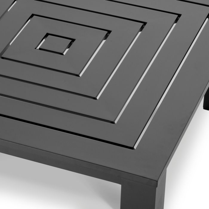 Table basse extérieur en métal noir | Eichholtz Vistamar