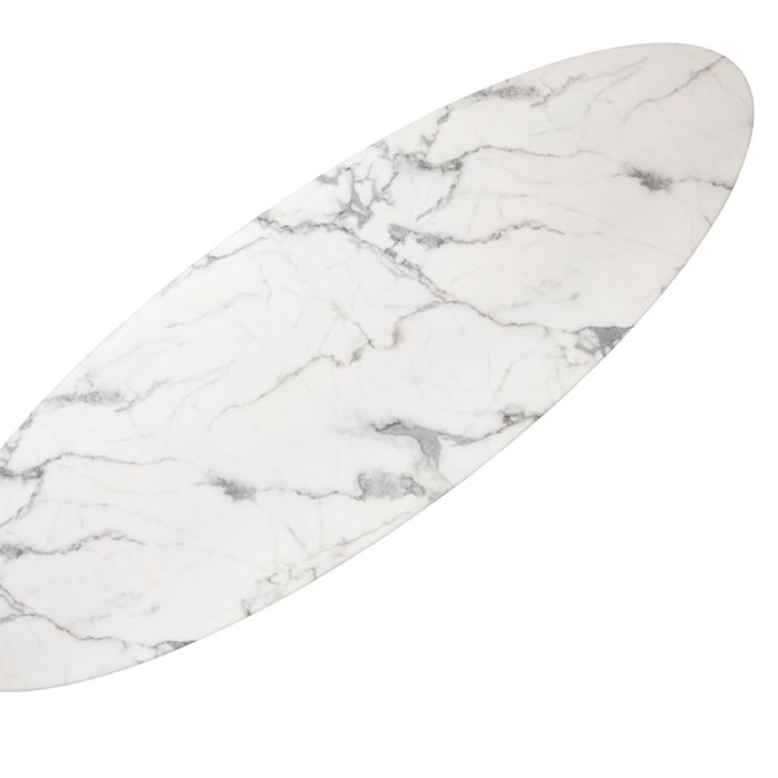 Table basse ovale en résine blanche | Eichholtz Aurore