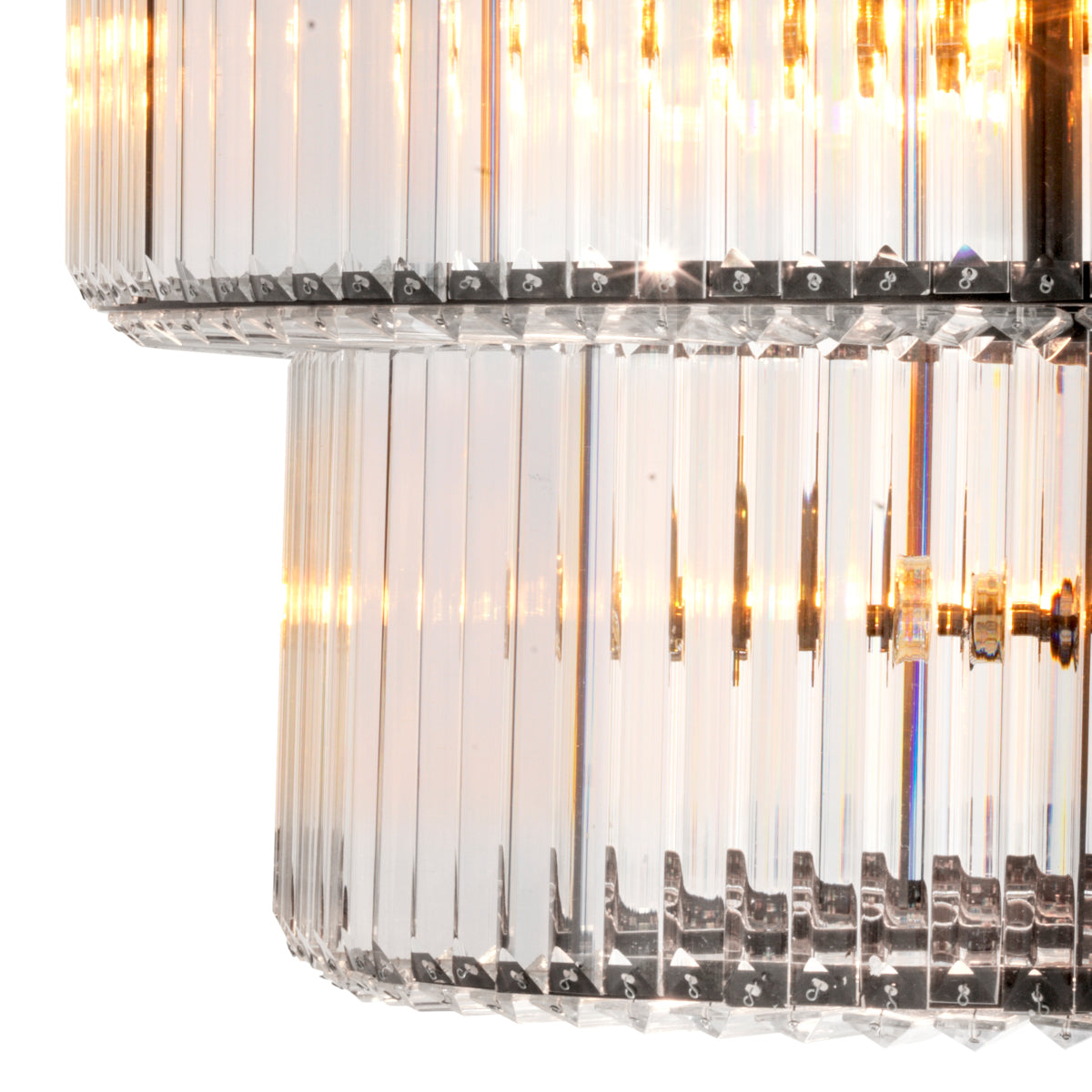 Chandelier en finition bronze satiné | Eichholtz Infinity Double - vue d'ambiance | REMO-HOME