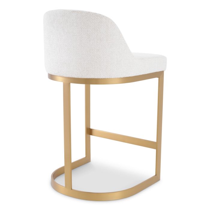 Chaise de comptoir en tissu blanc cassé | Eichholtz Condos