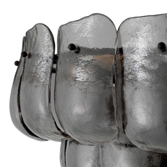 Lustre en bronze et verre fumé | Eichholtz Gustave