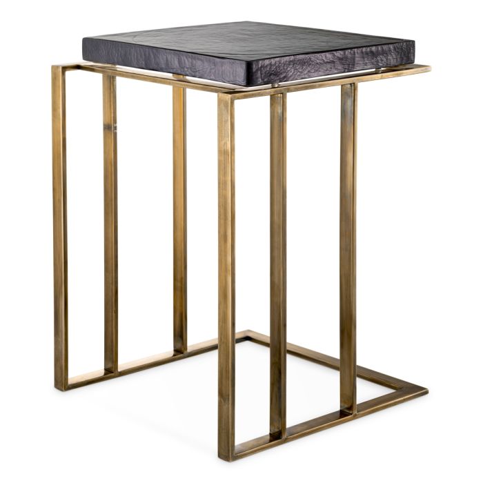 Table d'appoint dorée en verre soufflé | Eichholtz Crescent