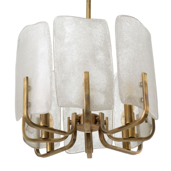 Lustre doré et verre soufflé | Eichholtz Serrano