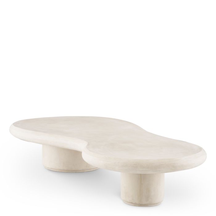 Table basse extérieur en béton crème | Eichholtz Erato