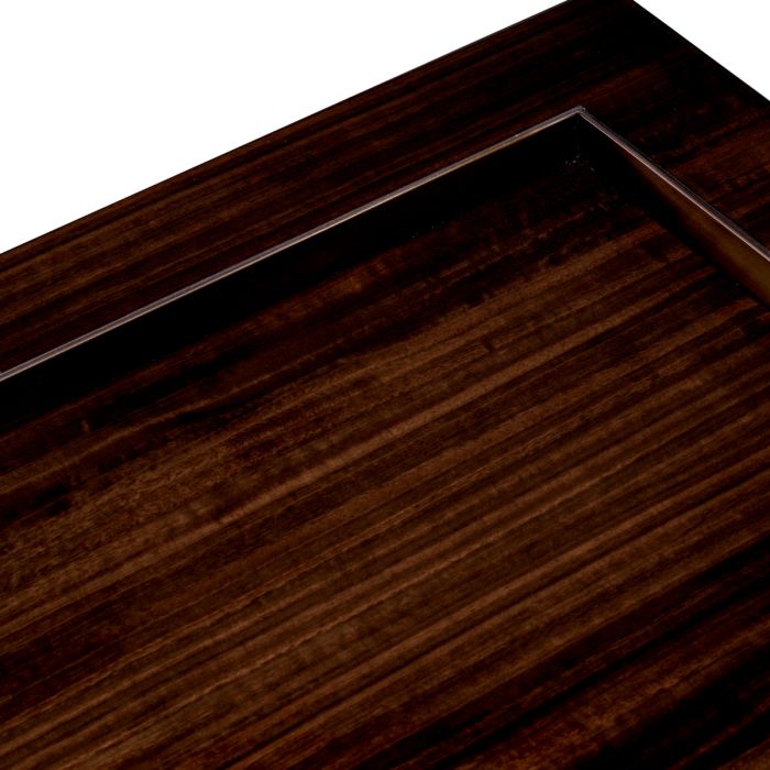 Table d'appoint carrée en bois d'eucalyptus brillant | Eichholtz Otus