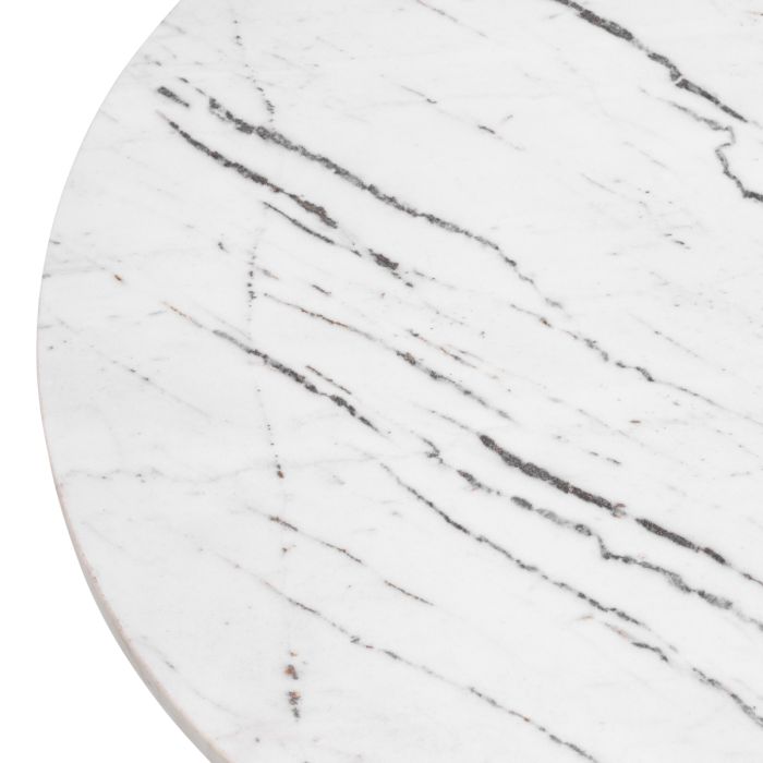 Table d'appoint en marbre blanc | Eichholtz Terry