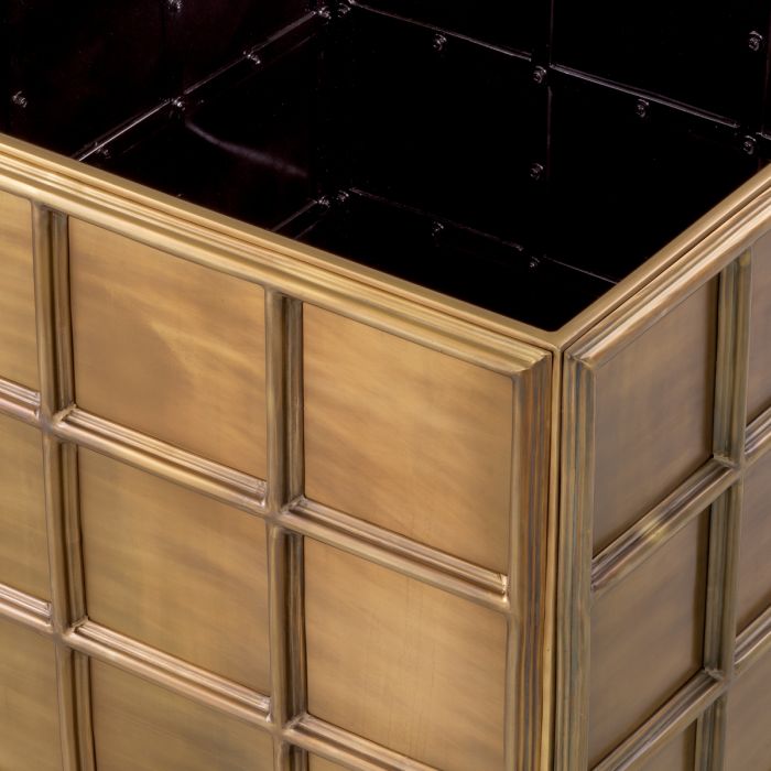 Jardinière en laiton vieilli | Eichholtz Grid M