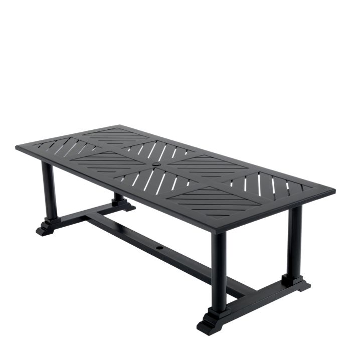 Table extérieure en métal noir | Eichholtz Bell Rive