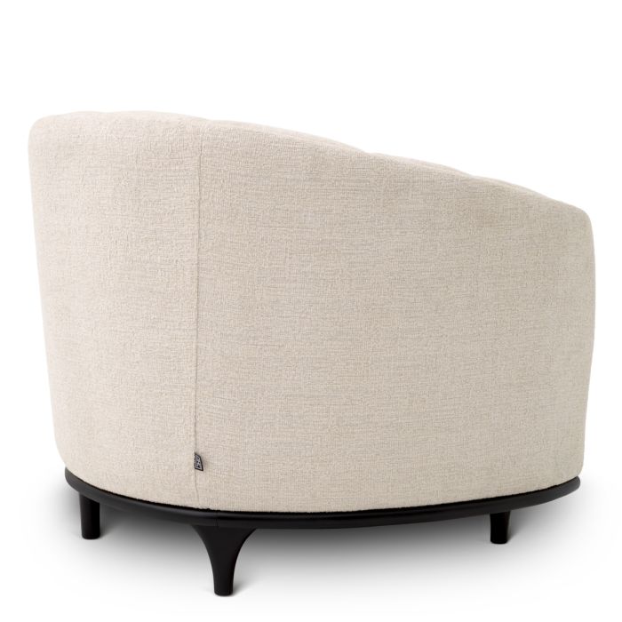 Fauteuil en tissu beige | Eichholtz Agostino