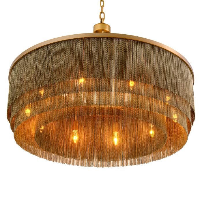 Lustre doré à franges | Eichholtz Tissot L