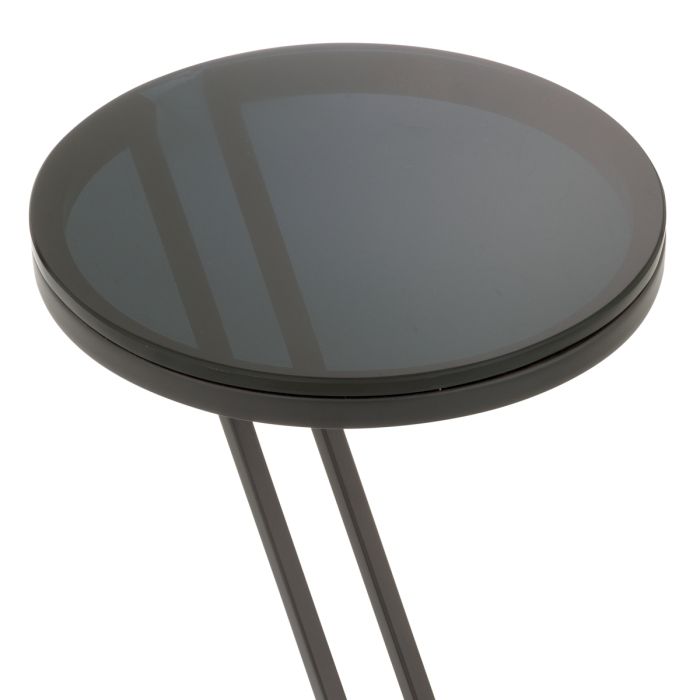 Table d'appoint en bronze et verre fumé | Eichholtz Falcone