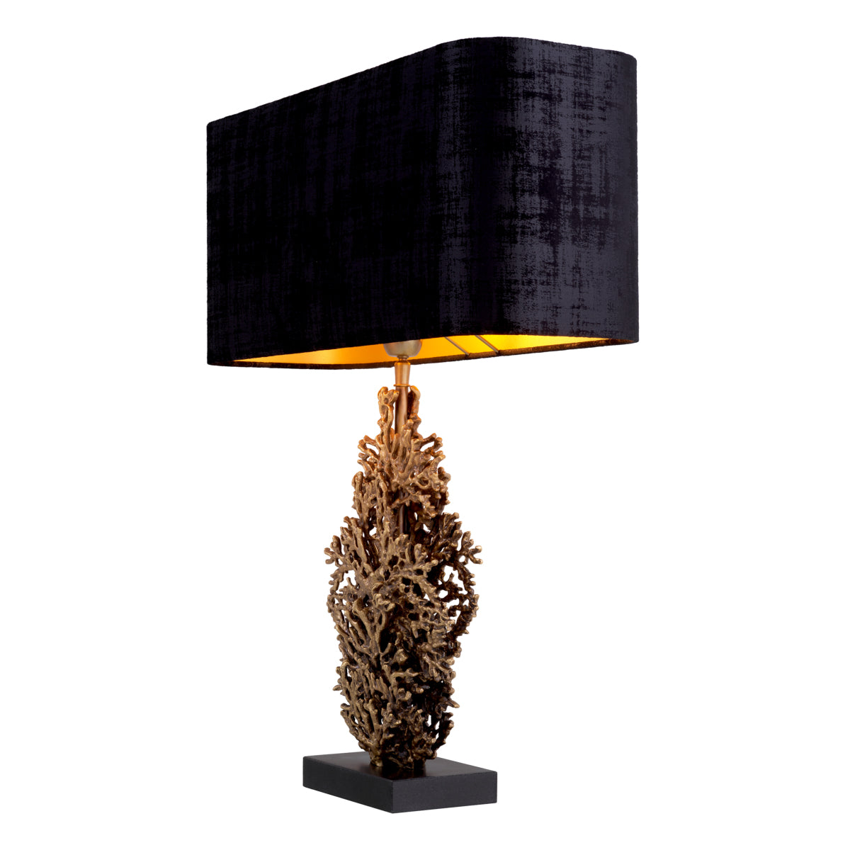 Lampe de table en laiton vintage avec abat-jour | Eichholtz Corallo - vue d'ambiance | REMO-HOME
